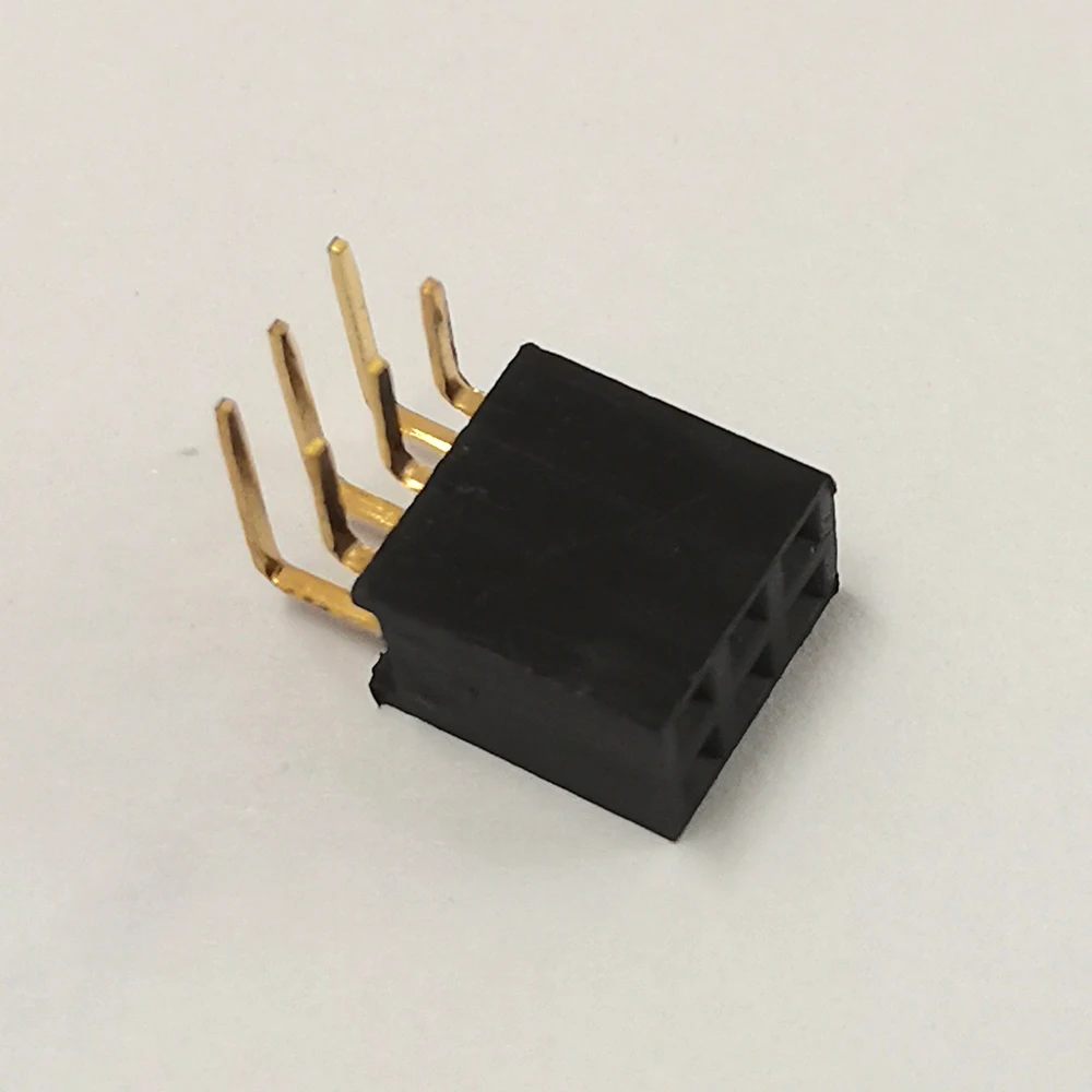 2,54 mm Rastermaß, zweireihige, rechtwinklige Buchsenleiste, 90-Grad-Biegestift-Steckverbinder, 2x2P/3/4/5/6/7/8/9/10/12/20/40P PCB-Buchse – Detail 7