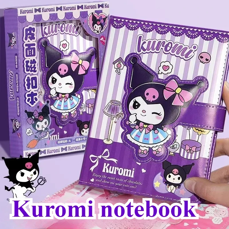 Sanrio Kawaii A5 Magnetic Clasp Notepad Kuromi My Melody Cute Stationery Supplies Cute Daily Planner Notebook School Supplies