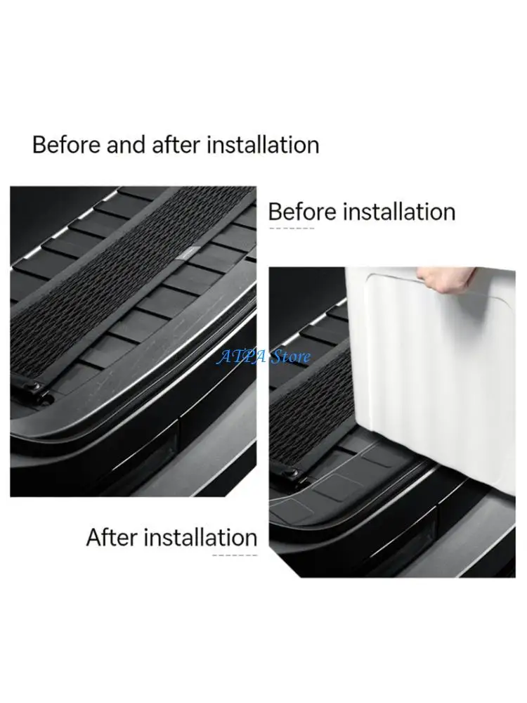

U13C Front Trunk Threshold Strips Car Modification Accessories Easy Installation