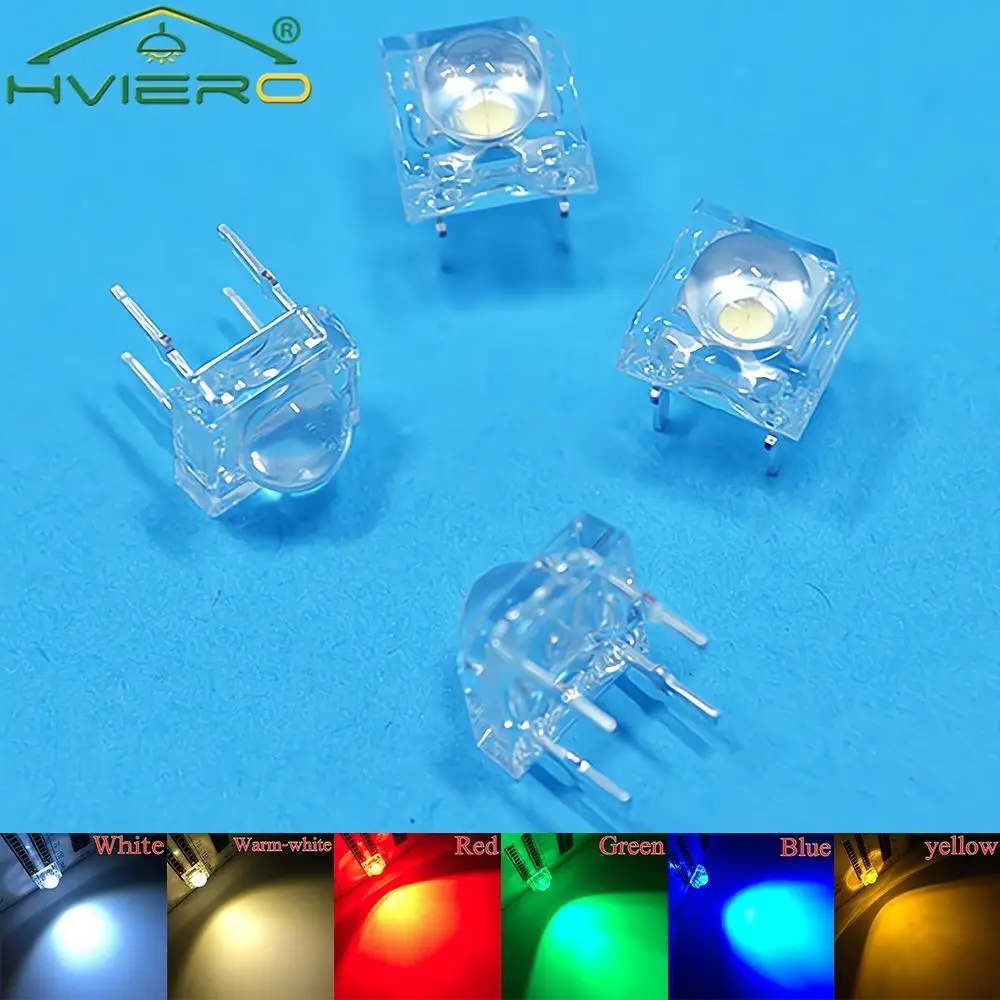 1000PCS Diodes Light 5mm F5 Bulb Bead Dome Flux Water Clear Piranha Emitting Lighting White Decorations Atmosphere Led Car Lamp