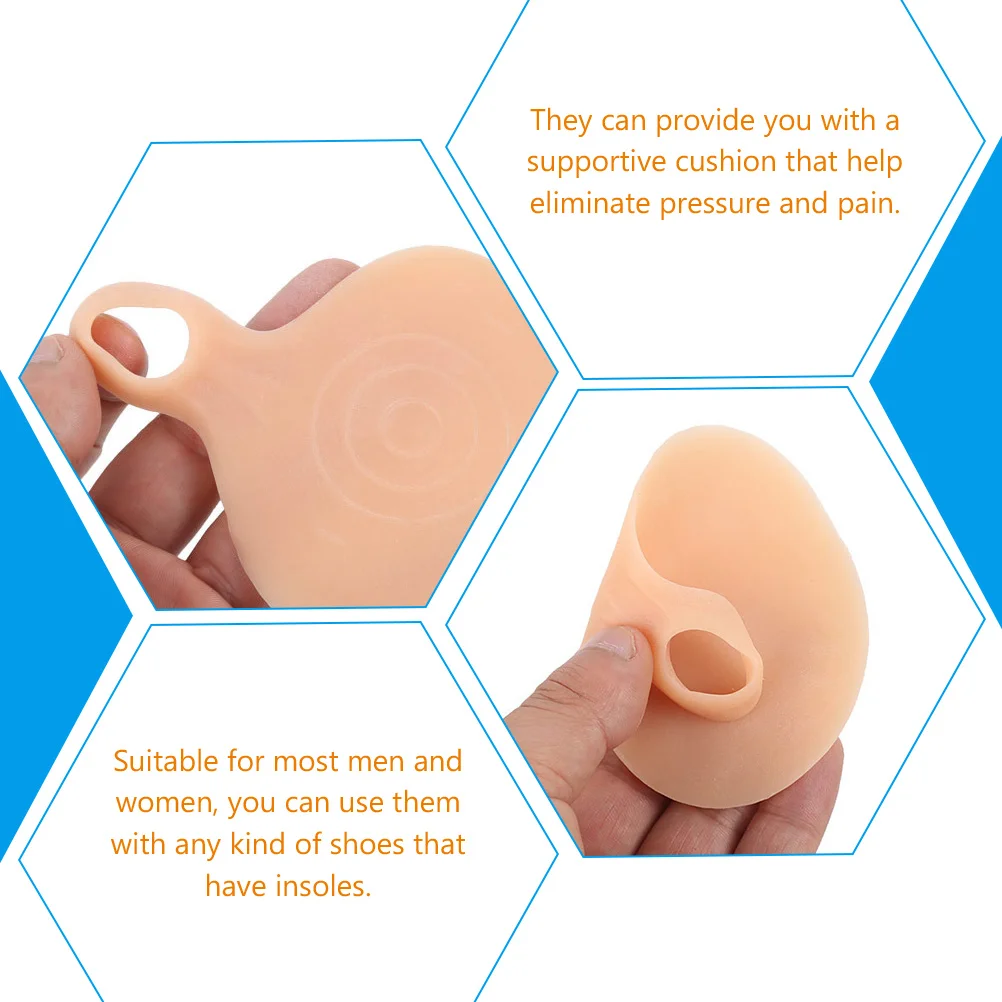 

3 Pairs Forefoot Pads Metatarsal Cushions Pain Relief Insoles Anti Breathable Shoe Inserts for High Heels Sneakers Yoga
