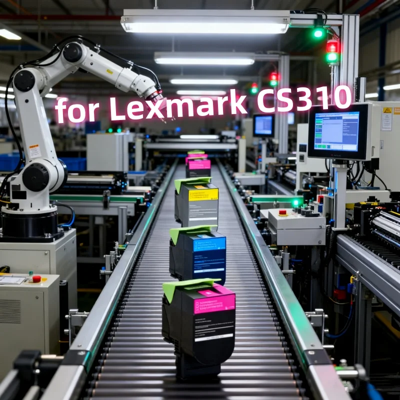 

1 Set / 4Color Toner Cartridge Compatible for Lexmark CS310 CS410 CS510 CS310dn CX410de CX510 4 Color EU/NA Cartridge