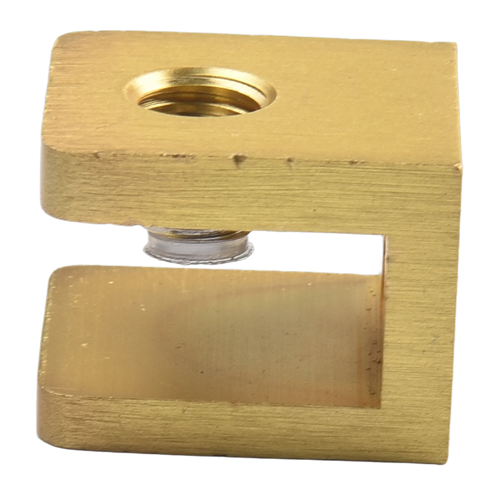 Interior Design Gold Copper Glass Clamp Adjustable Glass Shelf Clip Brushed Finish Clip Wide Application Range
