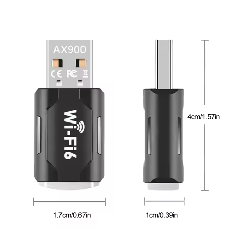 Driver-Free Wireless Network Card Dual-Band WiFi 6 USB Adapter 900Mbps WiFi Adaptador 2.4G&amp;5GHz for PC Computer