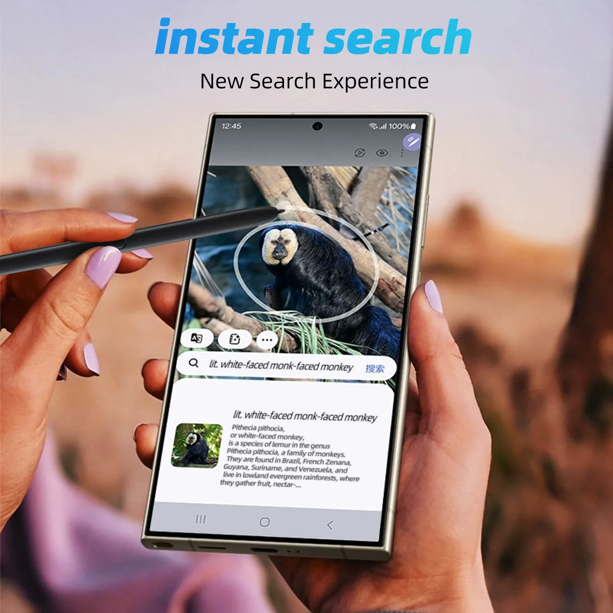 قلم شاشة لمس بديل لهاتف Samsung Galaxy S24 Ultra Stylus بدون قلم S متوافق مع البلوتوث، قلم شاشة لمس SPen