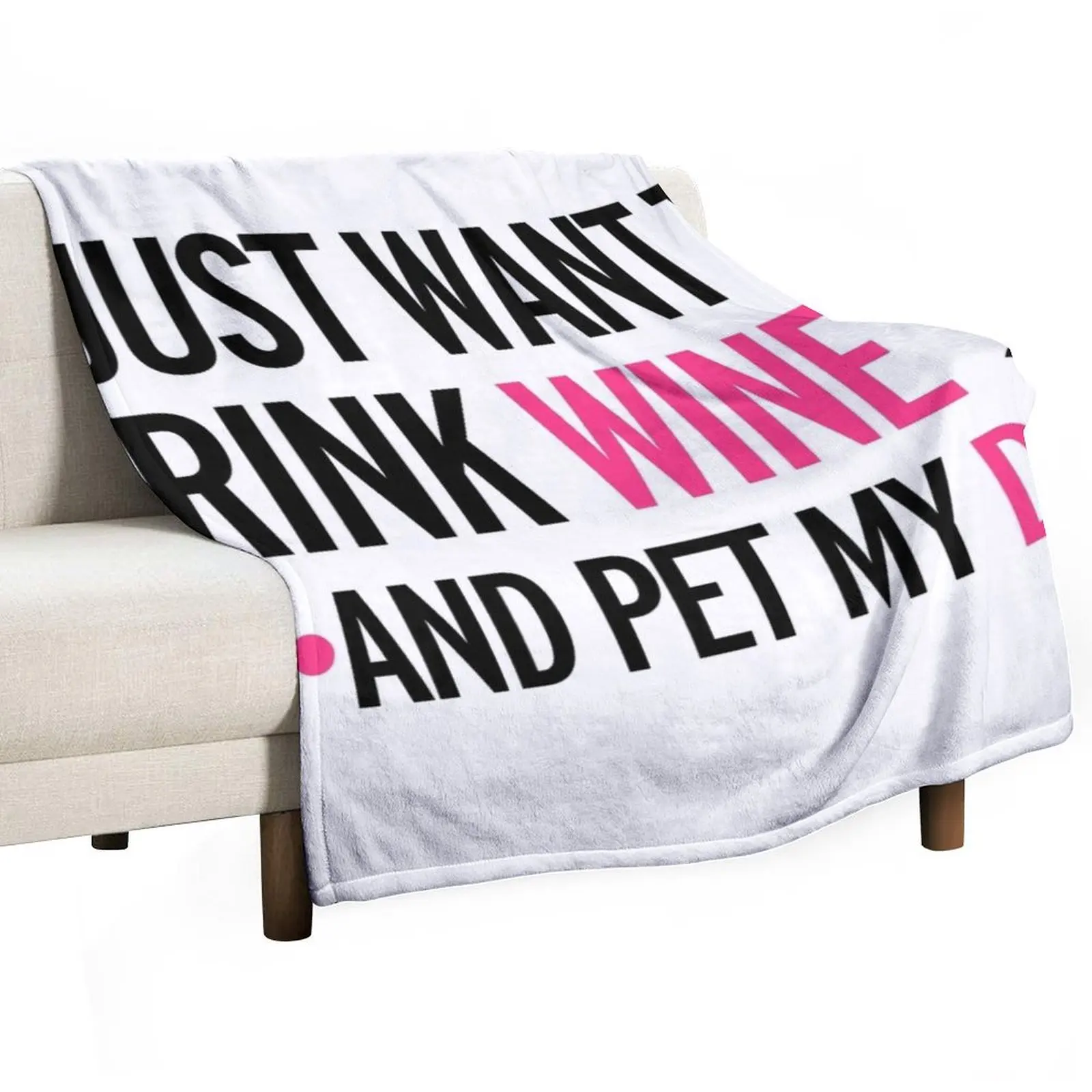 

drink, wine, pet, dog Throw Blanket Kid'S Polar Hairy Furrys Blankets