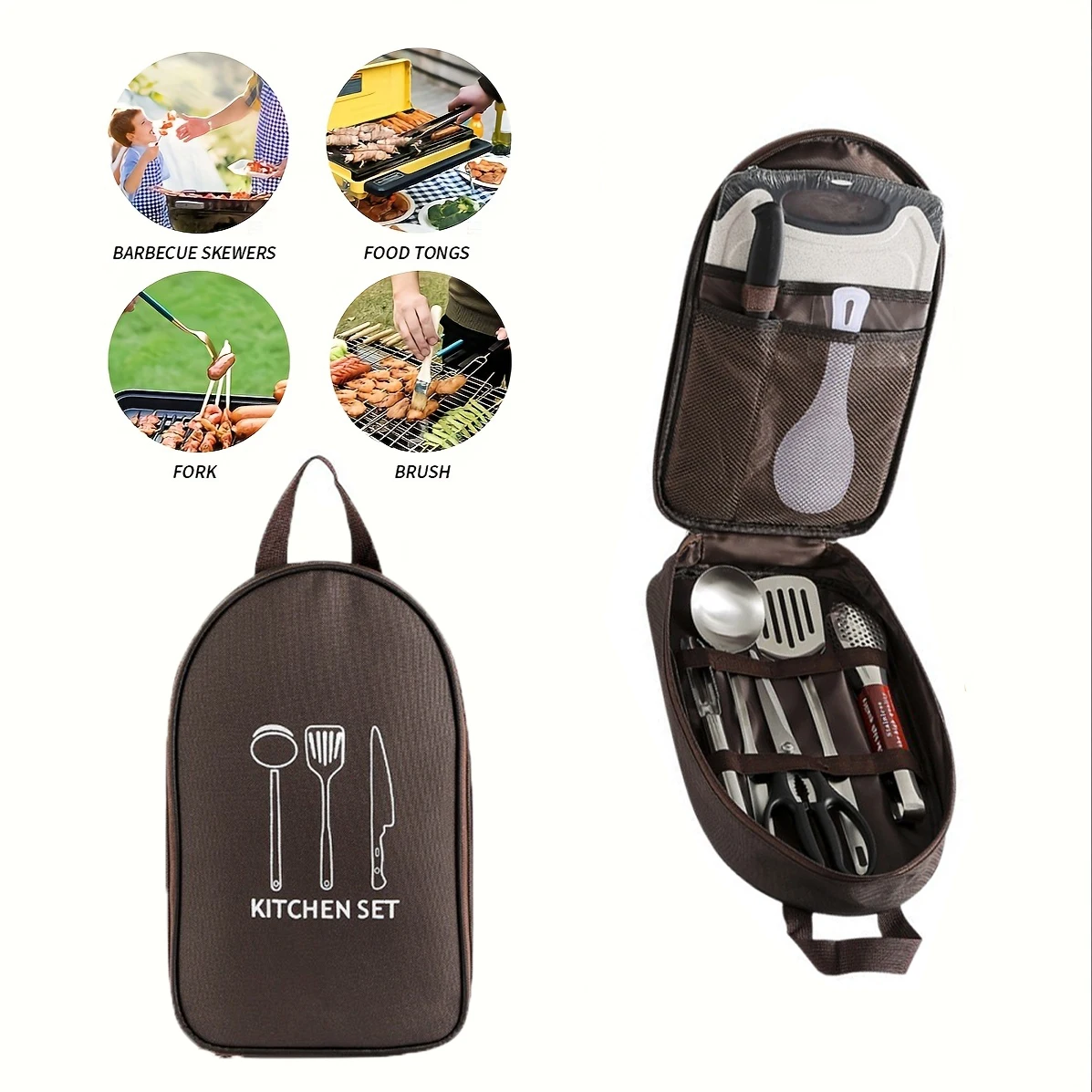 Camping Cooking Organizer - Outdoor Cooking Bag Camping Storage Bag
