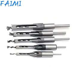 Twist drill bit woodworking drill group square mortise drill groups quare hole lengthened saw cricut  Milling cutter for wood