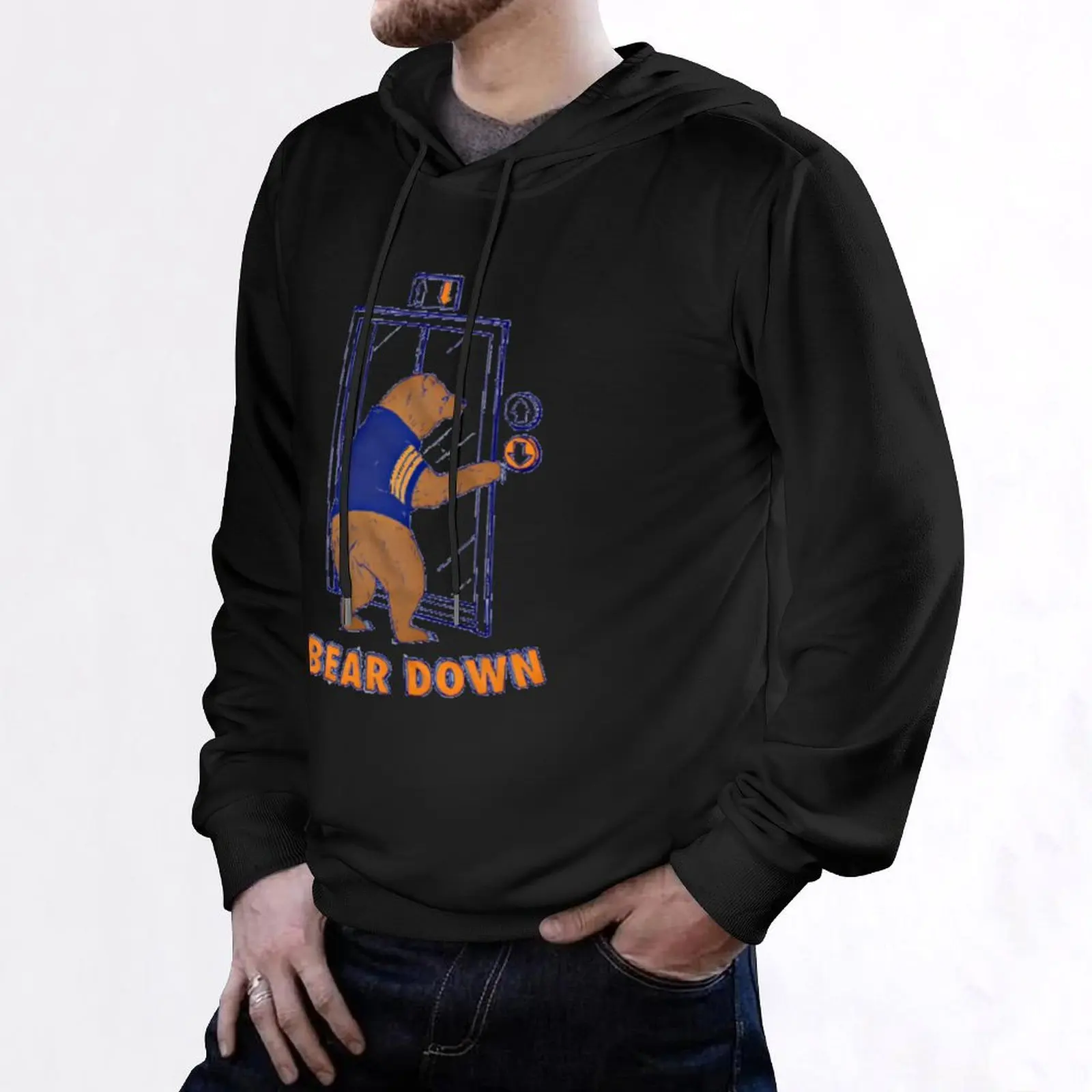 Bear Down هوديي ملابس الرسوم المتحركة للرجال مصمم الملابس بلوزة ملابس رجالي هوديس للرجال