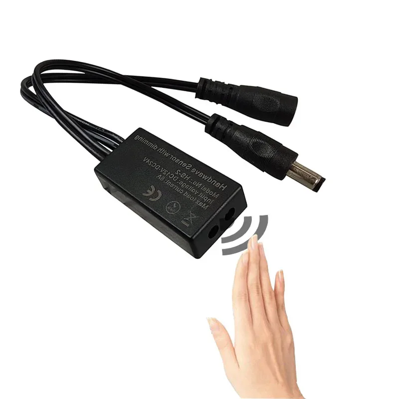 

5A 60W ИК-датчик ручной развертки, умный переключатель постоянного тока 12 В/24 В, разъем прерывателя, ручной волновой свет, переключатель движения для светодиодных лент