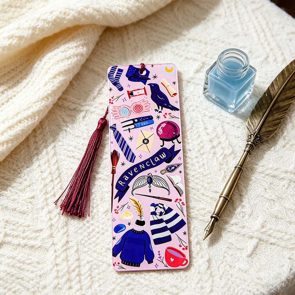 Harry Potter Acrylic Bookmark Magic School Collection Gift Hogwarts Gift Cute Owl Sorting Hat Flying Broomstick view 3