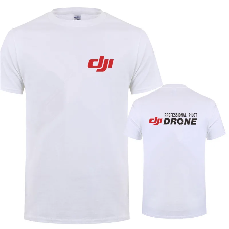 

Dji Professional Pilot Drone T Shirt Summer Short Sleeve Cotton DJI T-shirt Mans Tshirt