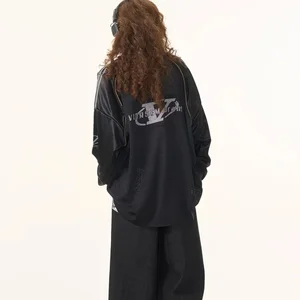 Lời bài hát In áo sơ mi kẻ sọc dài và tay áo nữ, áo len lỏng lẻo, quần áo đường, quần áo retro, hip hop, punk, street, cặp đôi, y2k 10 Cờ vua bán hàng chính T -shirts - №8