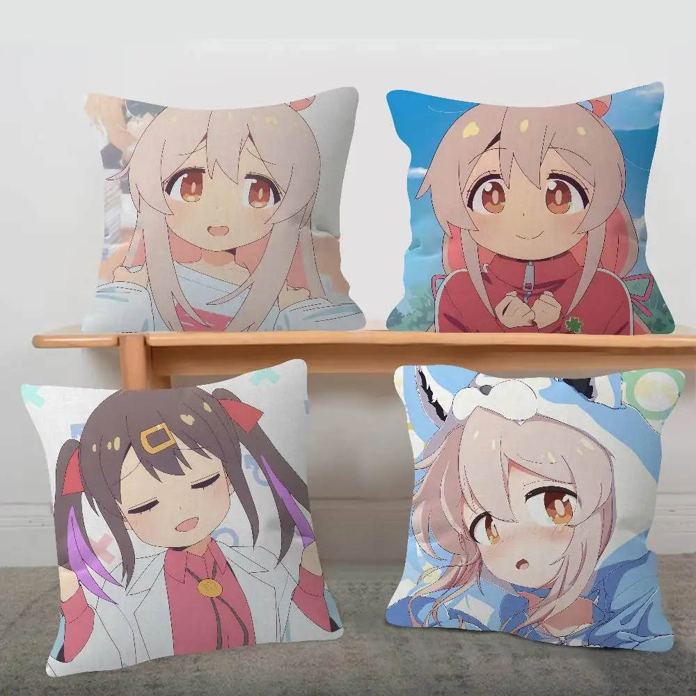 Anime Onimai Cute Cartoon L Game Cushion Cover Pillowcase Upholstery Sofa Throw Pillow Home Decor Pillowcas