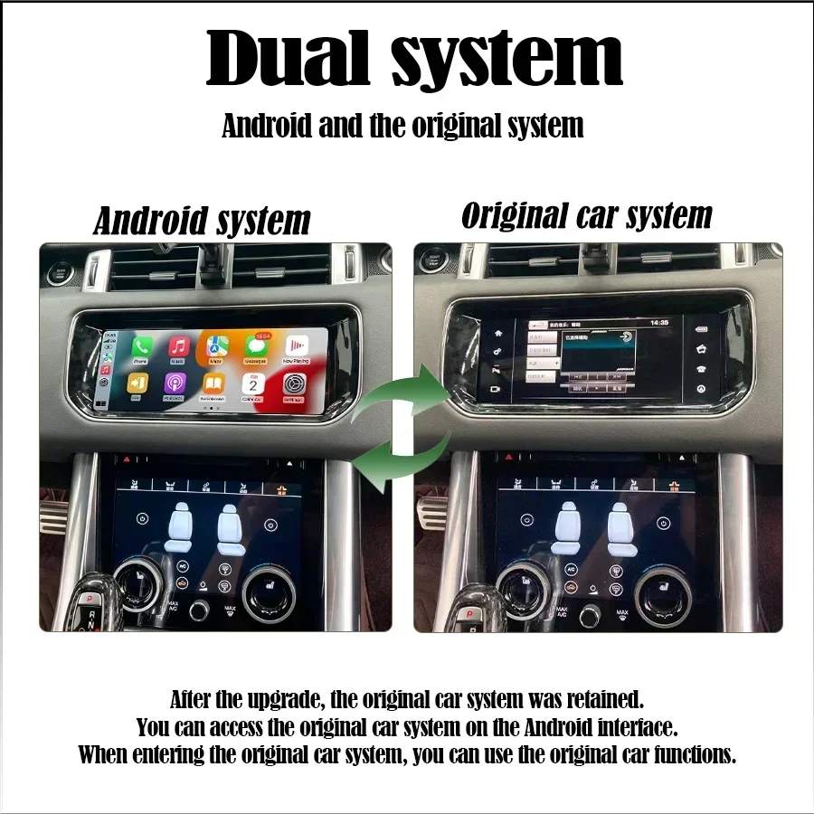 CarPlay Android 14 For 2014-2017 Land Rover Sport/L494 10.25 inch Radio Multimedia Player  with 4G   Bosch Harman Screen