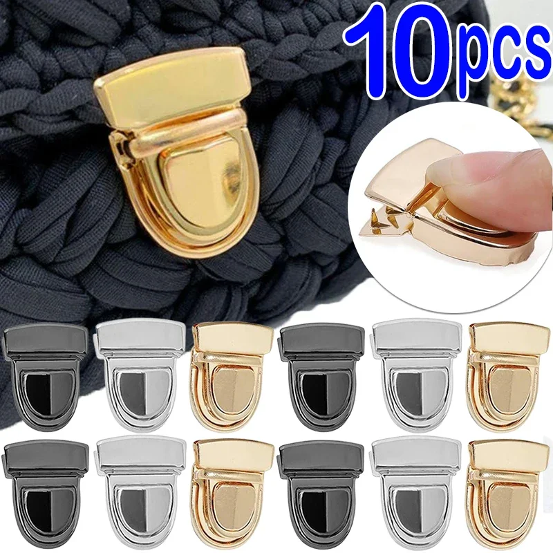 5/10PCS Metal Locks Bag Clasp Catch Buckles for Handbag Shoulder Bags Purse Totes Closures Snap Clasps DIY Craft Bag Accessories