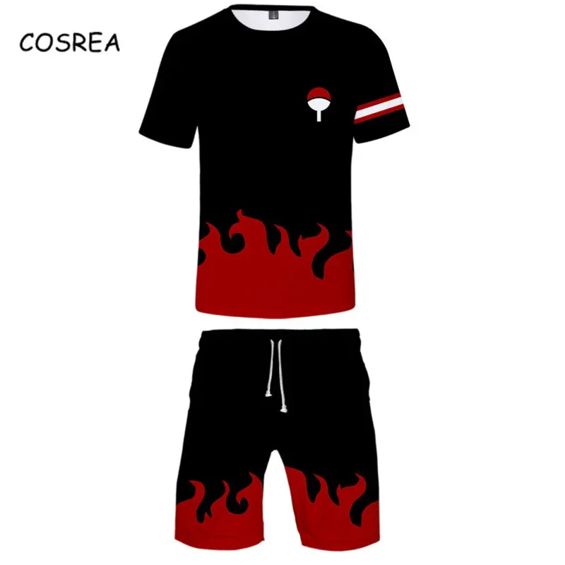 Cosrea Shirt T Shirt Cosplay Anime Tees Uzumaki Akatsuki Haruno Sakura Sport Suit Shorts Disfraz Clothes T-shirt Unisex