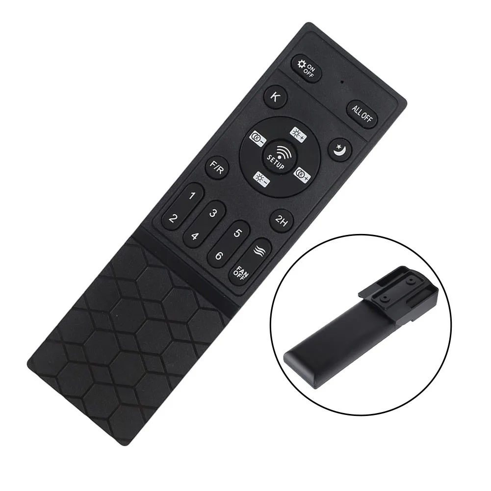 6 Speed Ceiling Fan Remote Control Inverter Controller With Timer Function For Bedroom Relaxation Black Plastic Replacement