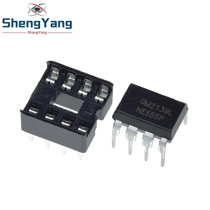 

20Pcs , (10 Each) NE555 NE555P 555 Timer Programming + 8 Pin Sockets for TZT Boost Step Down Power module
