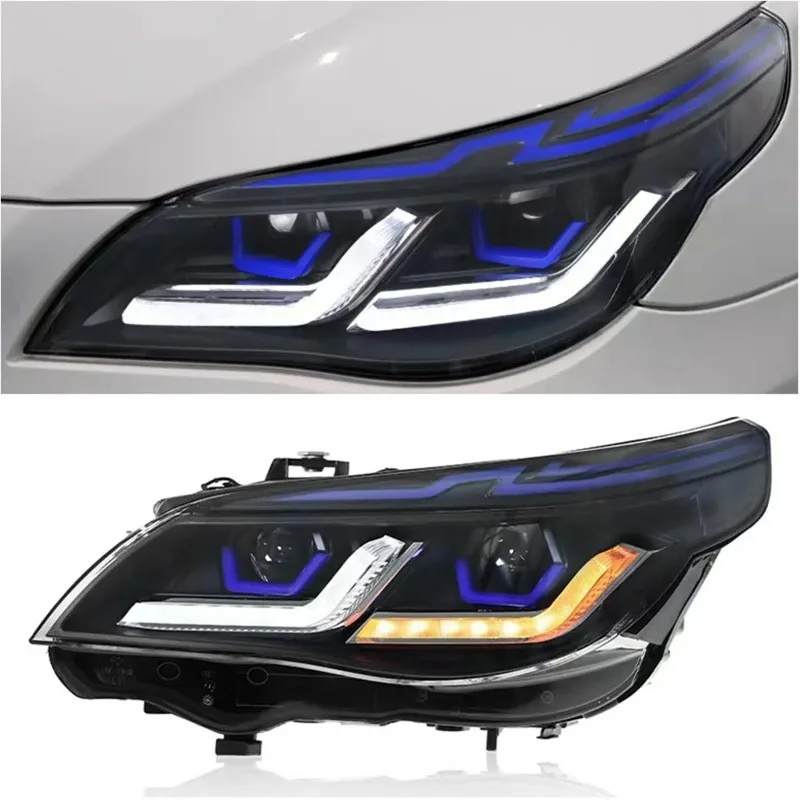 BB One Pair Auto Lamp Modified for BM-W 5 Series E60 LED Headlights Assembly  Upgrade Halogen lights Xenon Lens 2003-2010 Year