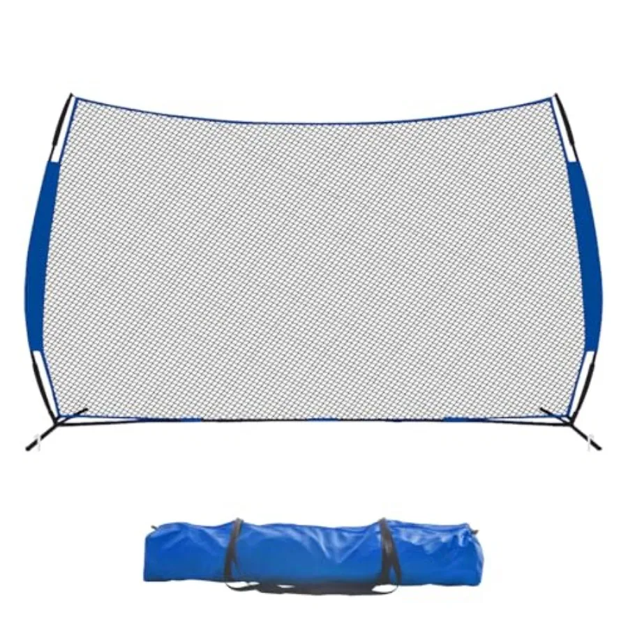 

Lacrosse Backstop Net - 20x10ft Protection Sport Barrier Net with Steel Frame and Heavy-Duty Netting for Lacrosse Soccer Baseba