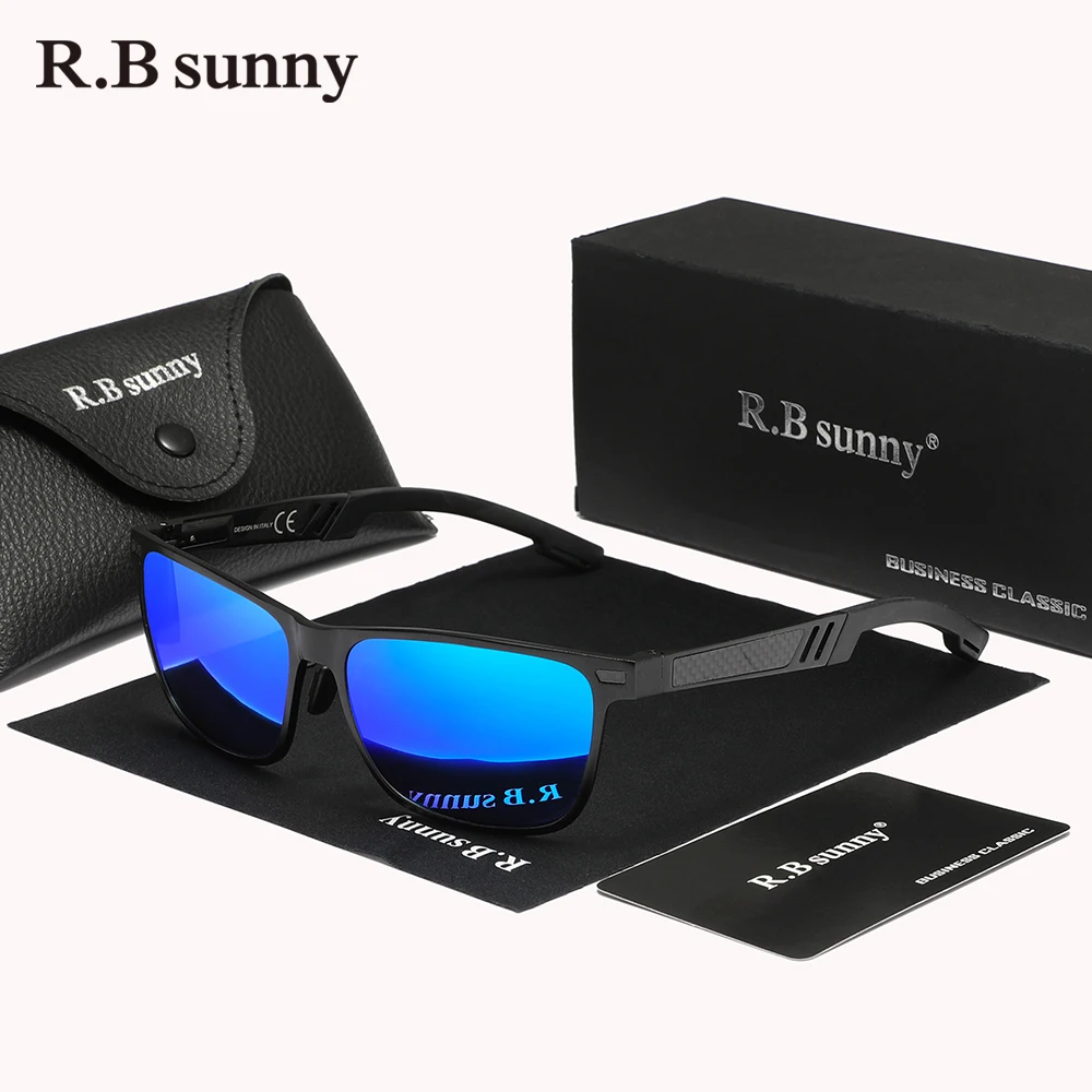 RBsunny New Sunglasses For Men Driving Polarized Eye Protect UV400 Sports Glasses Special Design Pilot Women Rectangle Eyewear