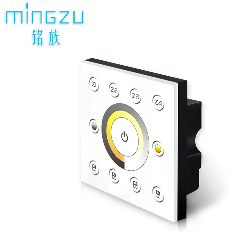 DMX512 signal panel P6X Color temperature touch switch LED strip light or tape light dimming controller 4 zone  Wireless control