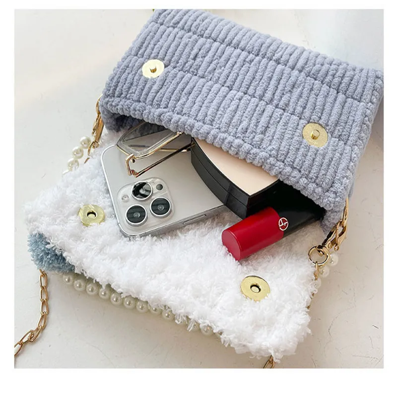 Handwerk Beutel, Der Materialien Kit Weben Tasche Handtasche Nähen Zubehör Handtasche Garn Stricken und Häkeln Projekte Geschenk Mädchen – Detail 6