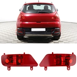 Red Rear Fog Light Assembly Car Accessories Replacement for PEUGEOT 3008 2009‑2016