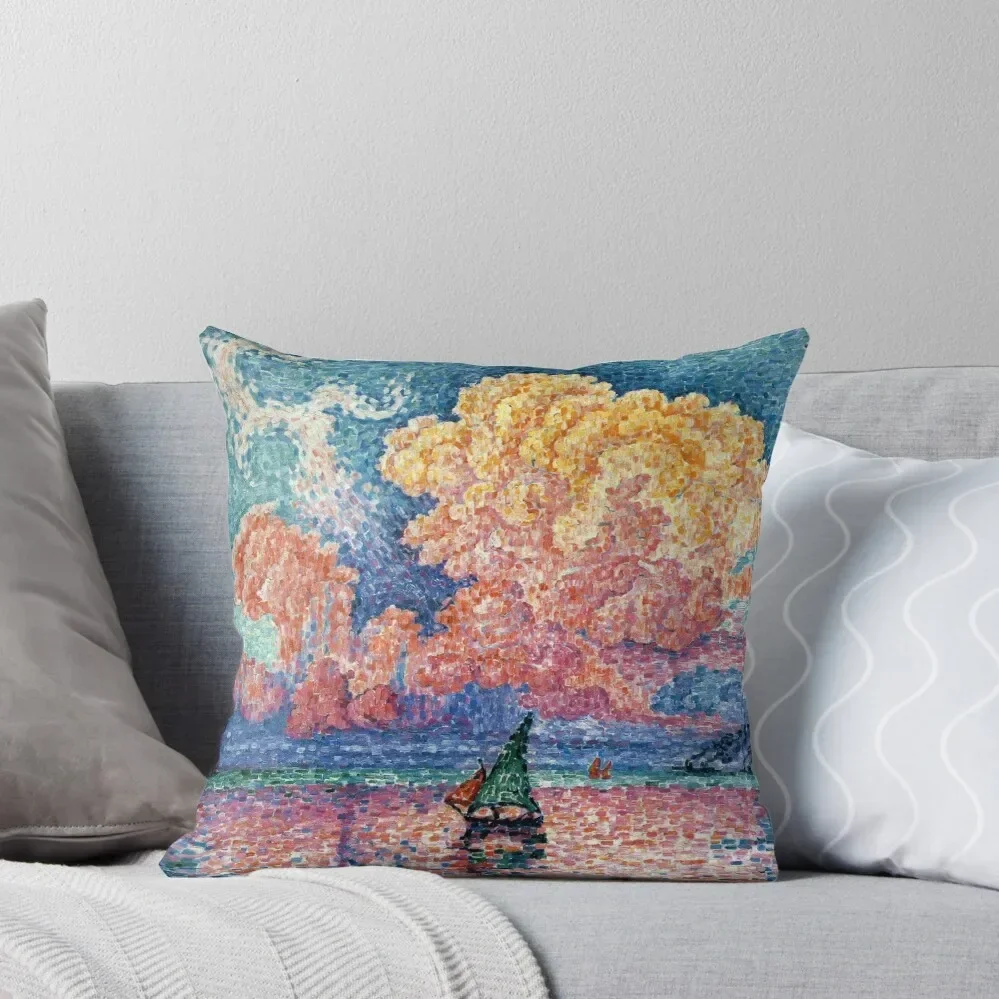 

Favourite Artist - Paul Signac - The Pink Cloud Throw Pillow christmas pillow case Pillow Case Bed pillowcases