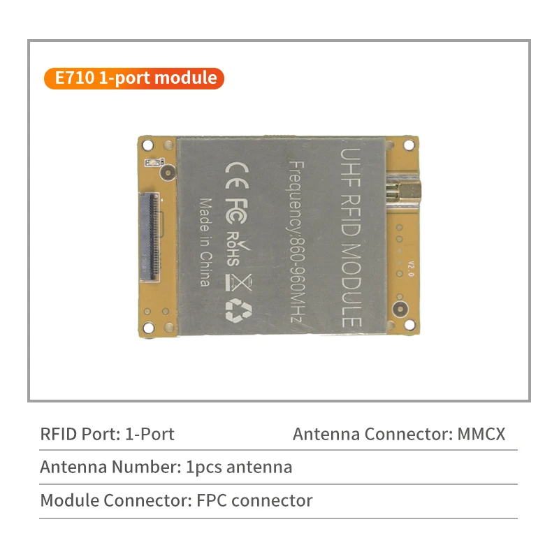 NONE UHF RFID Impinj E710 Modul Hochleistungsfähig Günstiger Preis Große Reichweite Vollfrequenz 860-960Mhz Leser- und Schreiber-Kit-Board 6