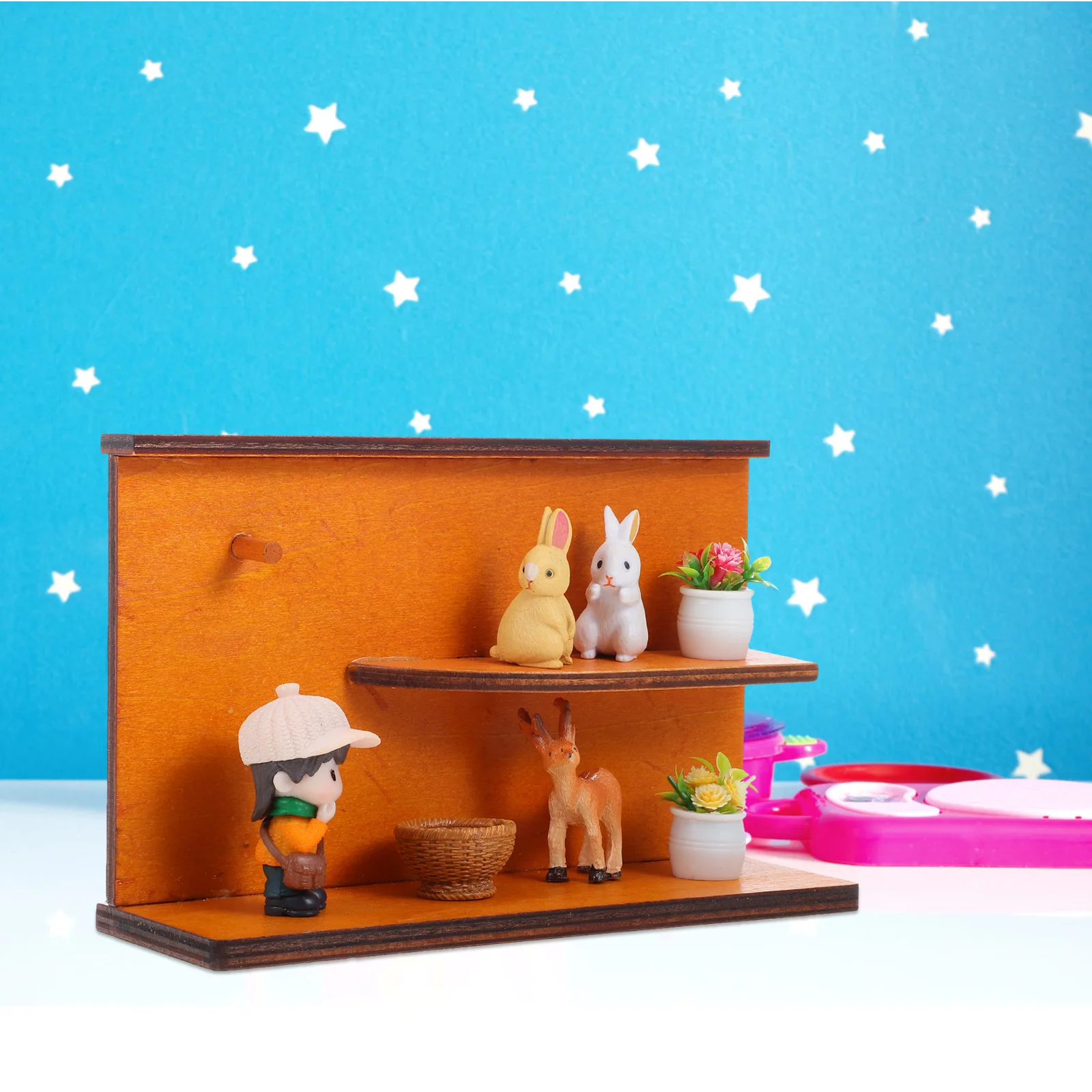 

Miniature Bakery Store Scene Mini Simulation Cake Shop Layout Display Background Photo Board For Dollhouse Room Box With Mini