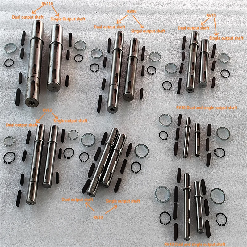 CHENYUE-Arbre de sortie pour touriste unique, engrenage à vis sans fin, boîte de vitesses, NMRV030, NMRV040, NMRV050, RV30, RV40, RV50