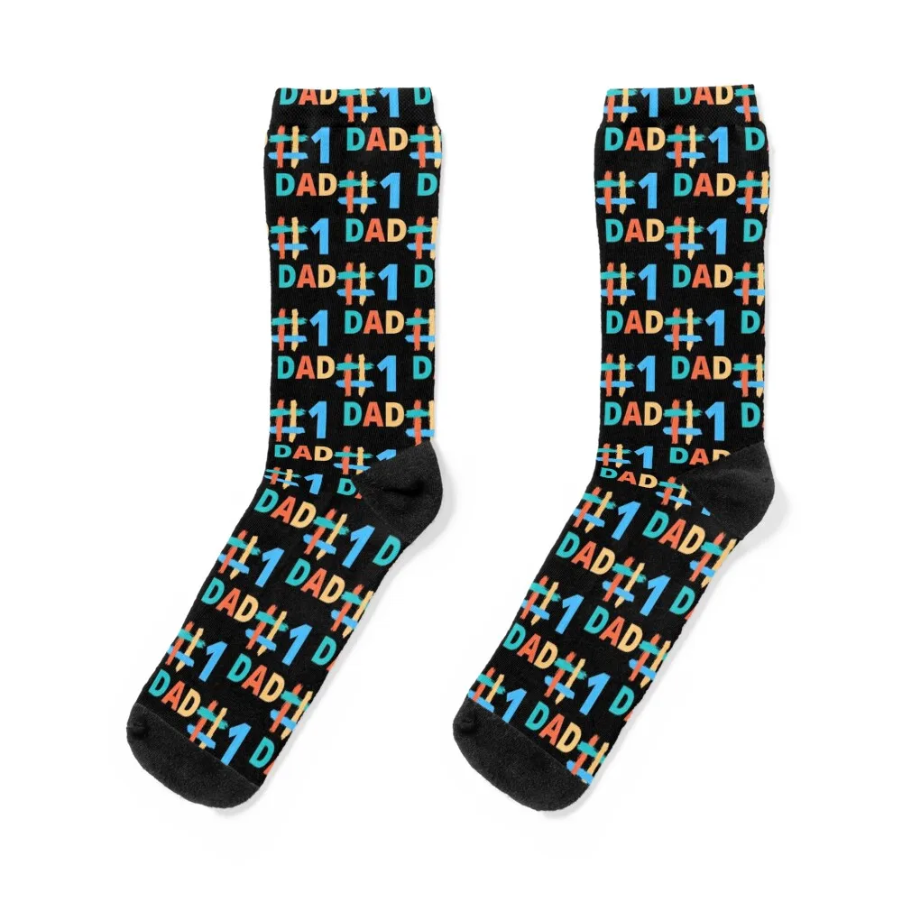 

1DAD happy fathers day Socks FASHION Running sheer snow Men's Socks Women's