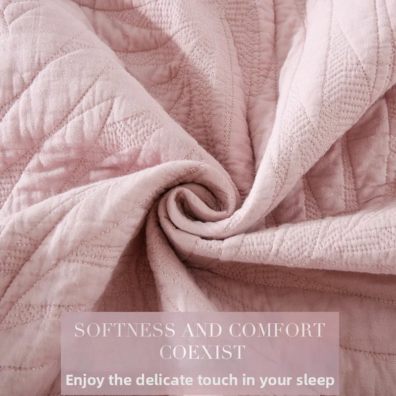 

Luxury Reversible Quilt Set 3-Piece, 100% Cotton Embroidered Quilted Bedspread Coverlet 1PC, Queen King Size All Season Bedding