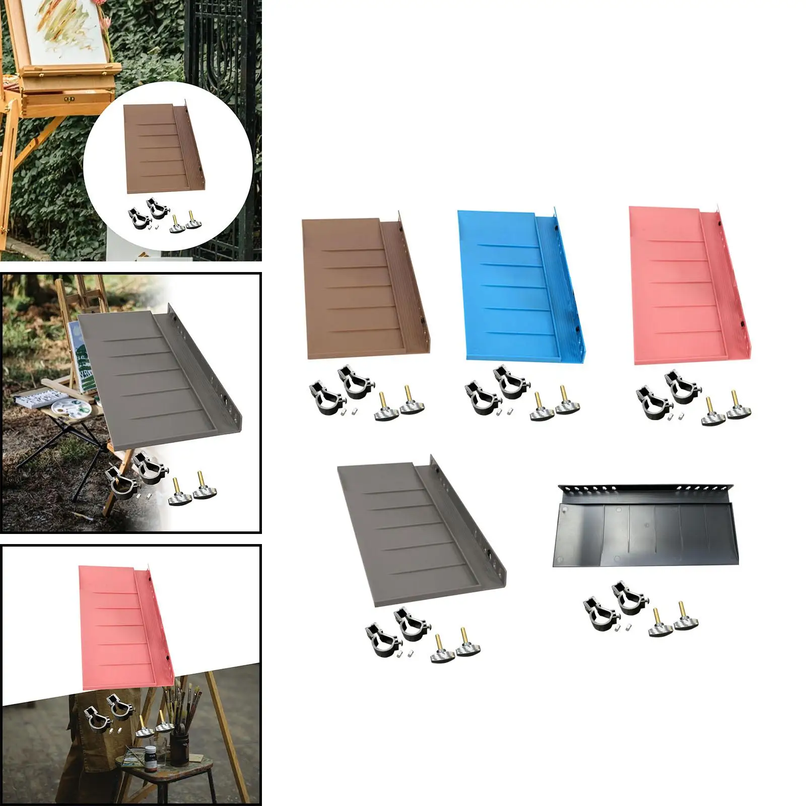 Detachable Easel Tray Shelf Storage Art Supplies Organizer Sketch Rack Tray for Drawing Tabletop Outdoor Indoor Enthusiasts Detachable Easel Tray Shelf Storage Art Supplies Organizer Sketch Rack Tray for Drawing Tabletop Outdoor Indoor Enthusiasts