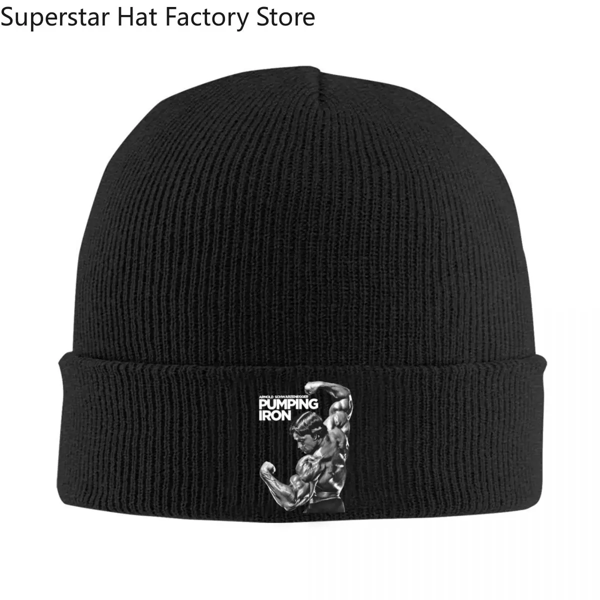 Arnold Schwarzenegger Knit Hat Beanie Winter Hats Warm Hip-hop Come With Me If You Want To Lift Cap Men Women Gifts