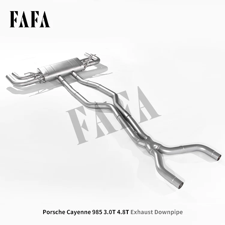 For  958 3.0T 4.8T Stainless Steel High-performance Exhaust System Mid-tail Cat Back Exhaust Pipe Muffler