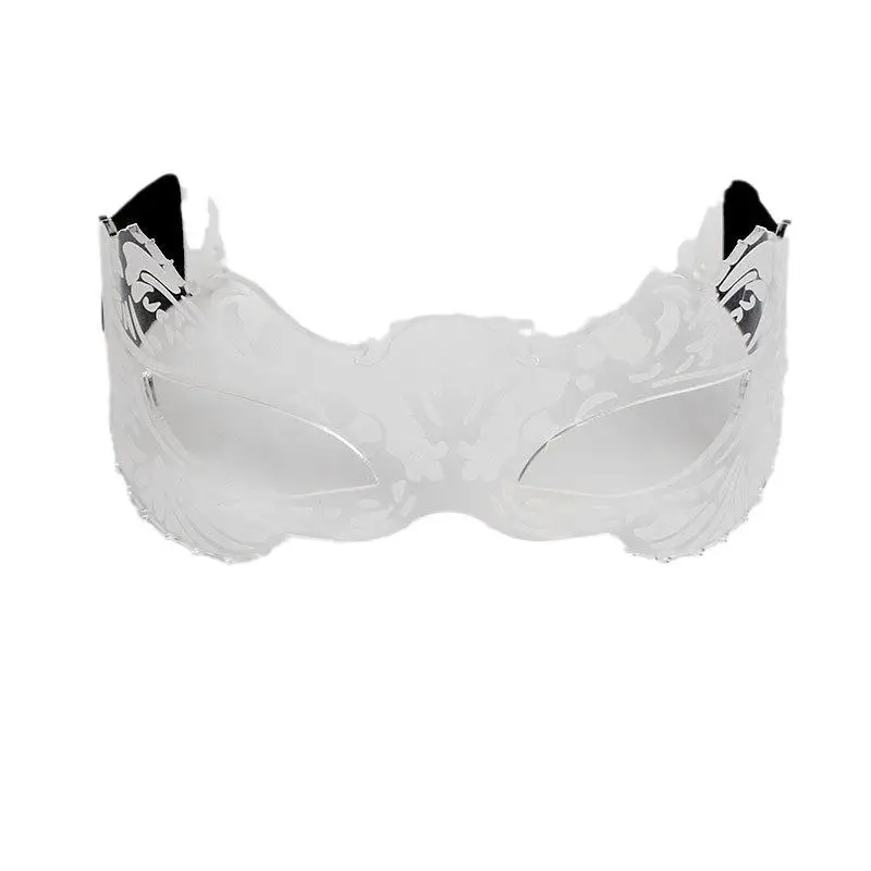 

Halloween luminous eye mask bar party new luminous butterfly glasses electric syllable cheer glitter glasses