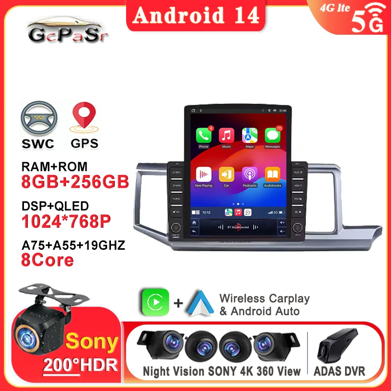 

9.7 Inch For Honda Stepwgn 2.0 RK 2009 - 2015 Car DVD Android 14 Auto Radio Stereo Screen Multimedia GPS Navigation Head Unit BT