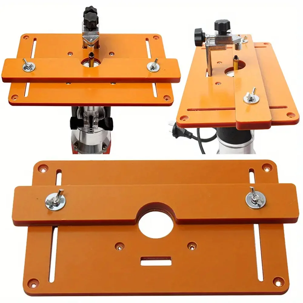 Trimming Machine Balance Board Wood Milling Chamfering Router Table Insert Plate High Accuracy Router Slotting Position Bracket