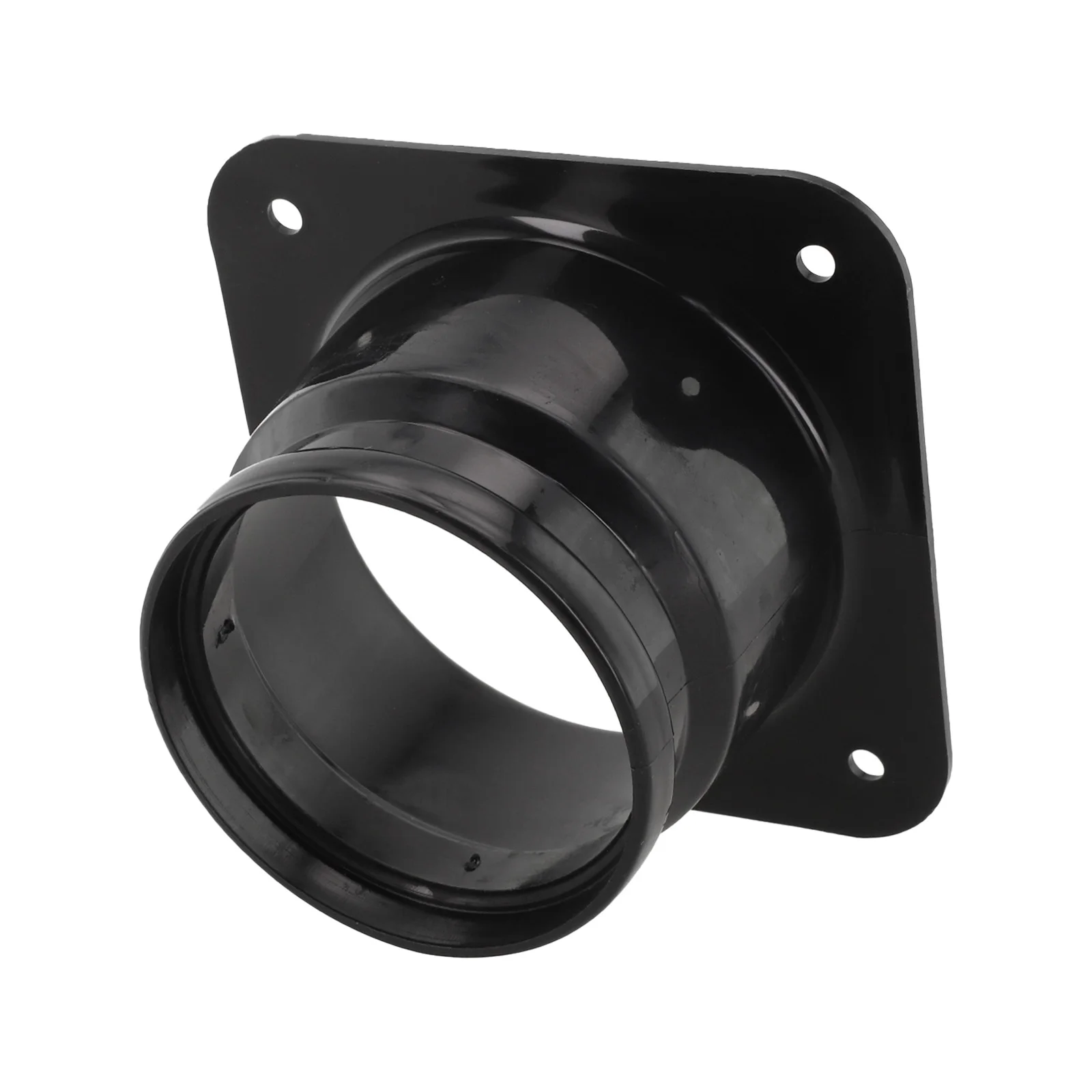Plastic Square to Round Flange Joint for Ventilation Ducts with Smooth to Optimize Airflow and Secure Connections