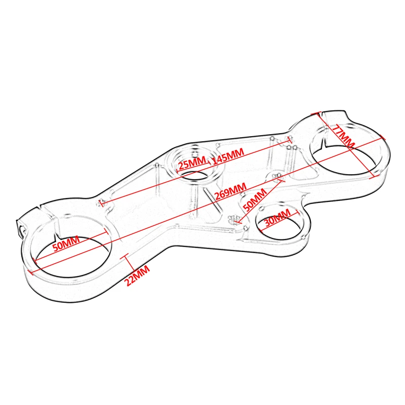 Waase 51311-35F10 / 51311-39F00 스즈키 GSXR600 GSXR750 2001 2002 2003 프론트 포크 하강기 트리플 트리 어퍼 탑 클램프 요크