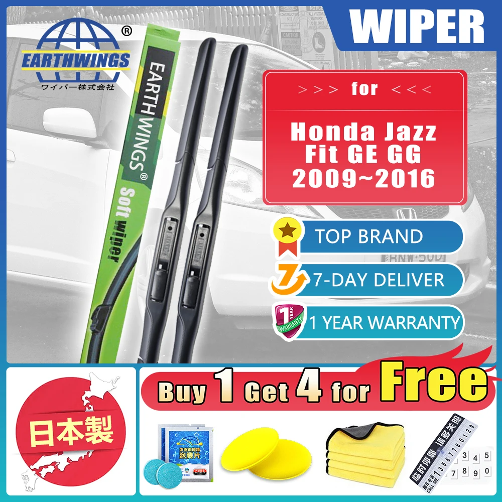 

For Honda Jazz Fit GE GG 2009 2010 2011 2012 2013 2014 2015 2016 Car Front Rear Wiper Blades Brushes Windshield Car Accessories