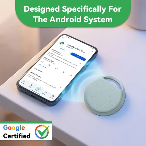 Smart Location Tracker Environmentally Friendly Skin-friendly Material Made Smart Finder works with Google's Find Hub Anti-lose