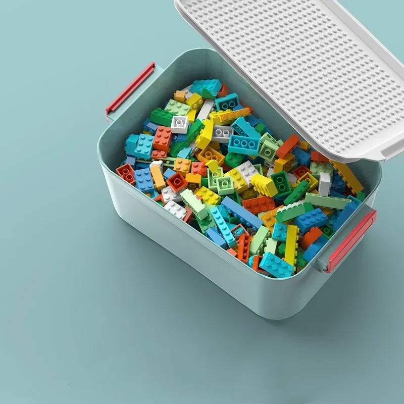 Children's Building Blocks Plastic Storage Box Early Education Puzzle Kids Particle Stacking Toys Sorting Ability Training