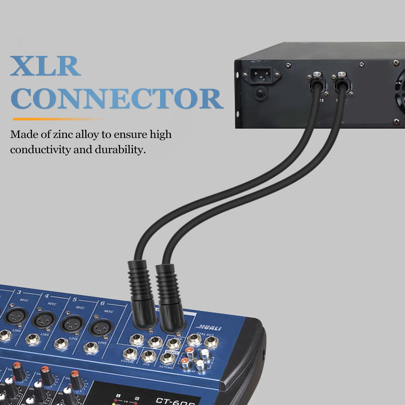 1Set Xlr 3 Pin Connector High Conductivity Male Female Zinc Alloy Solder Type Microphone Cable Plug Audio Socket