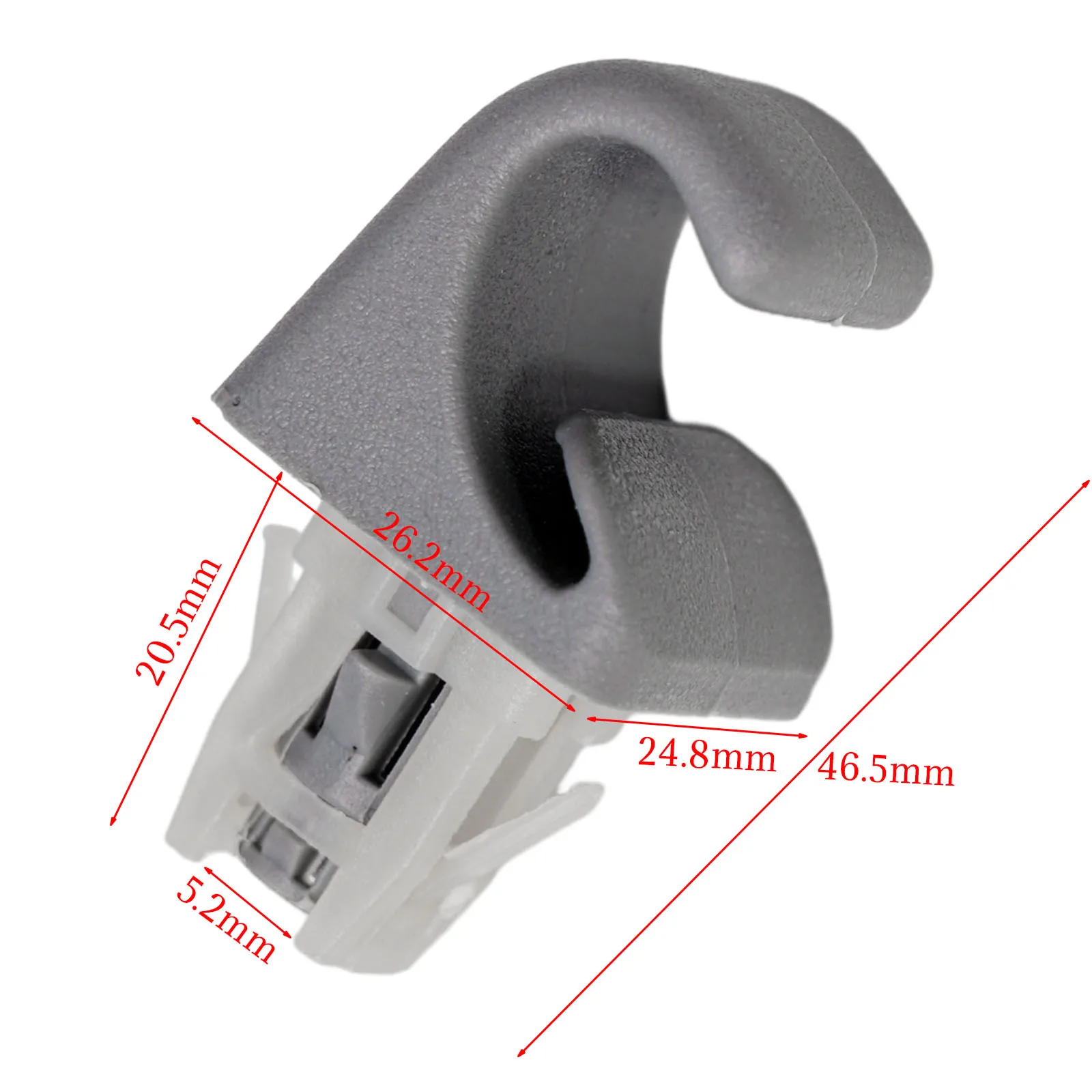 2pcs Car Sun Visor Bracket Hook Clip Interior Accessories 26.2 X 24.8 X 46.5mm For Toyota Camr/y Corolla Highlander Prius RAV4
