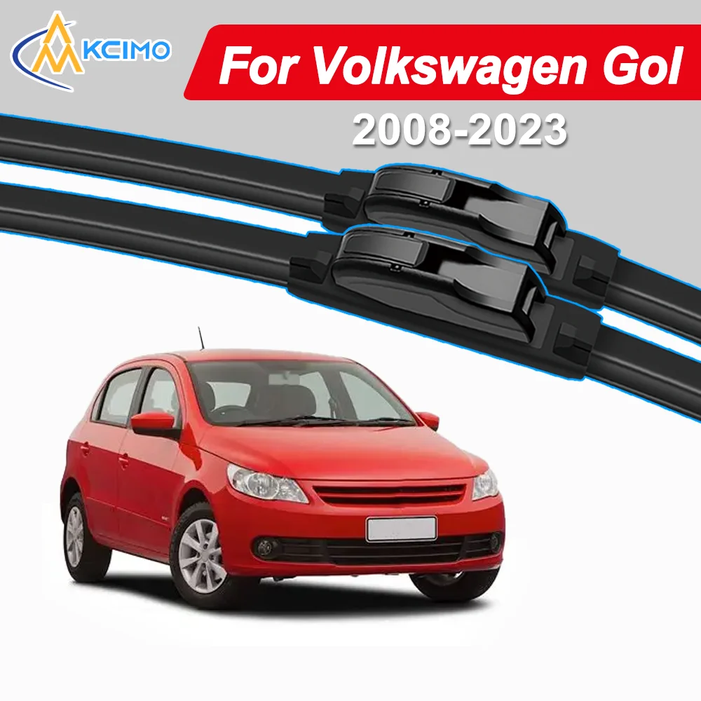 2 piezas de escobillas limpiaparabrisas delanteras para Volkswagen Gol 5U 2008-2023 Volkswagen Voyage (sedán), accesorios para parabrisas de coche
