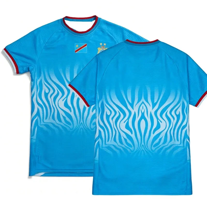 Nouveau Maillot de Football DR Congo 2026 Unisexe Été Respirant Séchage Rapide Léger T-shirt Sportif